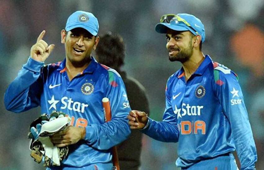 महेंद्र सिंह धोनी के साथ विराट कोहली। ( File Photo)