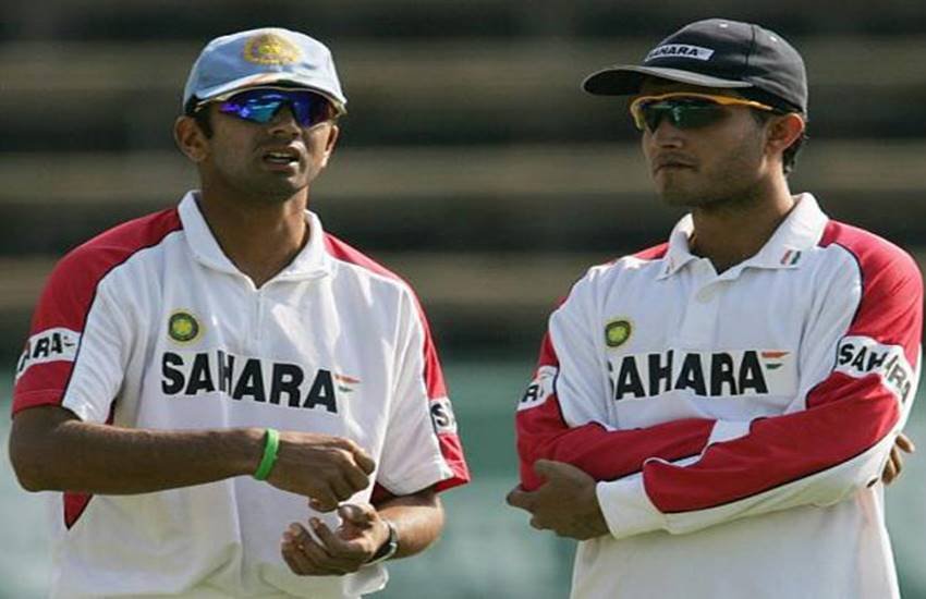 राहुल द्रविड़ और सौरव गांगुली।(Photo: BCCI)