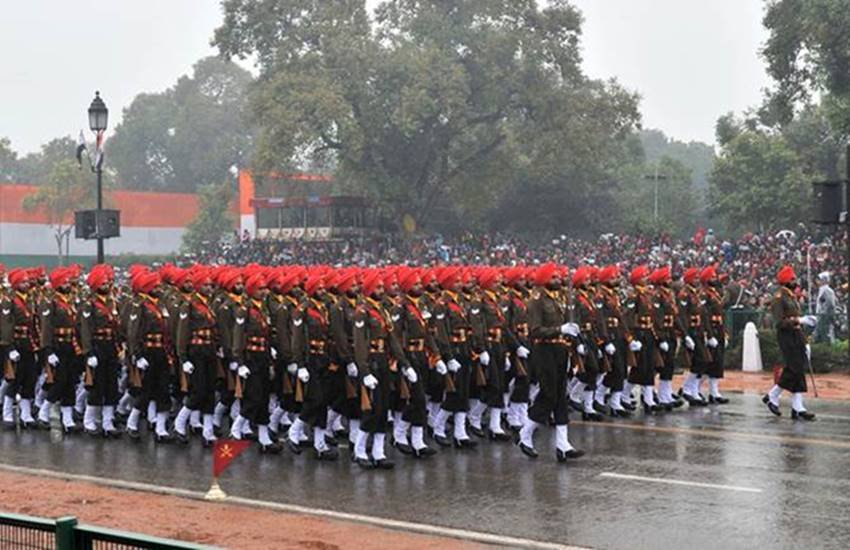 पिछले गणतंत्र दिवस की परेड की एक तस्वीर। (Photo Source: Indian Express)