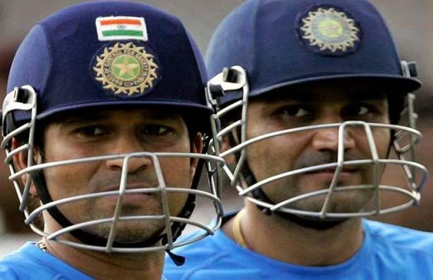 सचिन तेंदुलकर और वीरेंद्र सहवाग।(Photo: BCCI)