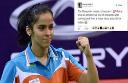 मलेशिया ओपन जीतने पर युवराज सिंह ने साइना नेहवाल को दी बधाई, कहा-मुझे भारतीय होने पर गर्व है