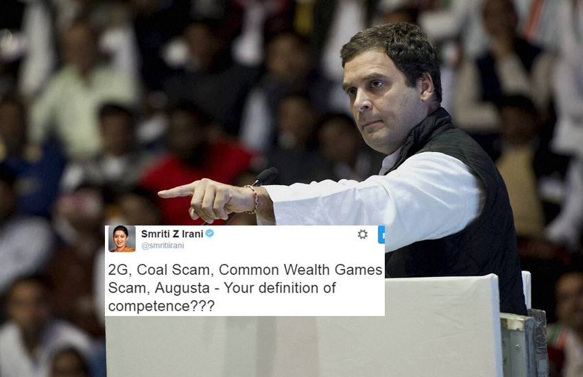 Smriti Irani trolled Rahul Gandhi, Smriti Irani, Rahul Gandhi, Smriti vs Rahul, 2G, Coal Scam, Common Wealth Games Scam, Augusta, Manmohan Singh, narendra modi, india, jansatta