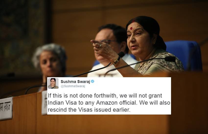 Amazon, Amazon Canada, Amazon Insulting Nartional Flag, Sushma Swaraj, Indian Tricolour, Indian High Commission in Canada, Indian Tricolour doormats, E Commerce, Amazon India, Technology, India, Jansatta