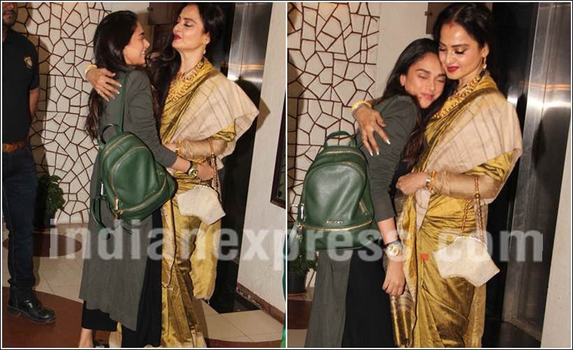 अदिति राव हैदरी को भी रेखा के साथ कुछ खास पल बिताने का मौका मिला।