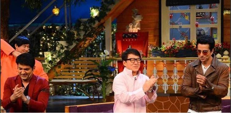 जैकी चैन ने कपिल के शो में जमकर मस्ती की है।