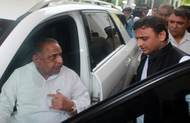 akhilesh yadav, SP, Samajwadi Party, SP Convention, Ramgopal Yadav, Janeshwar Mishra Park, Lucknow, mulayam singh yadav, samajwadi party feud, election commission,UP Election 2017, Modi,UP news, india news, jansatta