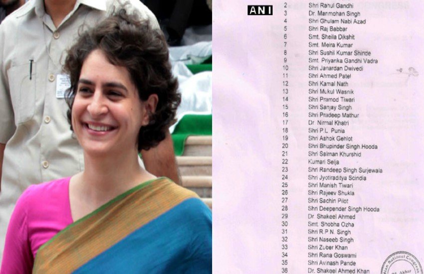 Congress campaigners, Congress campaigners for Uttar Pradesh elections