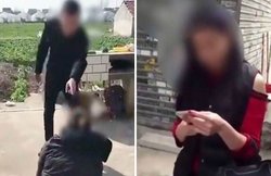 VIDEO: गर्लफ्रेंड से मिले धोखे का गुस्सा नए प्रेमी पर उतारा, घुटनों पर गिराकर मंगवाई माफी