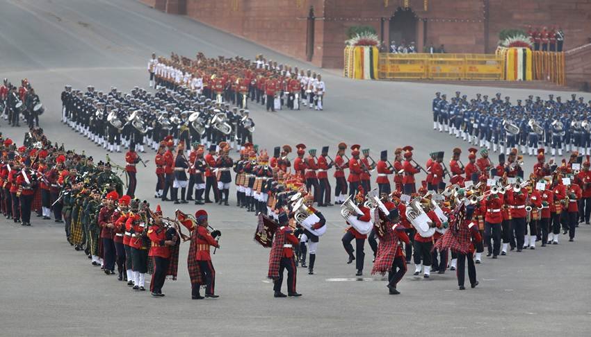 republic day, beating retreat, beating retreat photos, beating retreat pics, beating retreat tweets