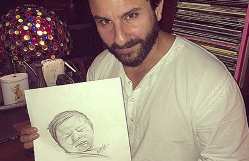 Saif Ali Khan, Taimoor Ali Khan, Taimur Ali Khan, Sketch, Photo, Soha Ali Khan, Comment, Share, Instagram, Bollywood news in hindi, Entertainment news in hindi