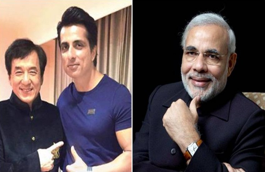 Sonu Sood, Narendra Modi, Jackie Chan