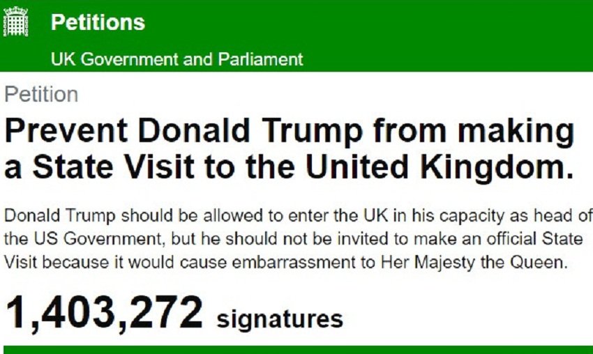 petition against donald trump