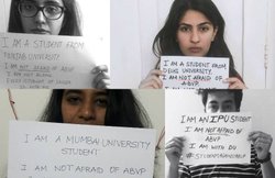 रामजस कॉलेज में हिंसा: सोशल मीडिया पर स्‍टूडेंट्स की लामबंदी, डीपी बदलकर लिखा- हम ABVP से नहीं डरते