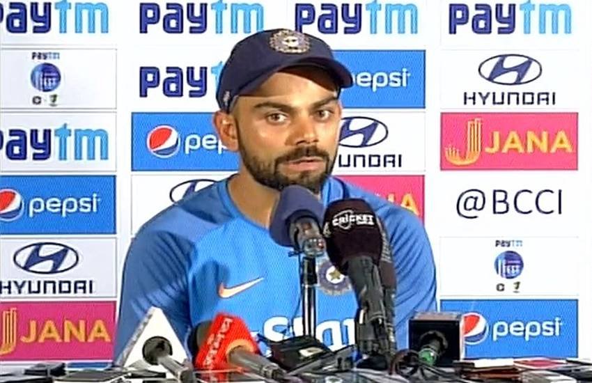 Virat Kohli, Indian Captain Virat Kohli, Virat Kohli Press Conference ahead Pune test, India vs Australia Test Series, Cricket News, Sports News, Four Match Test Series Against Australia, Team India Captain Virat kohli, Virat Kohli Warns Aussies on Sledging
