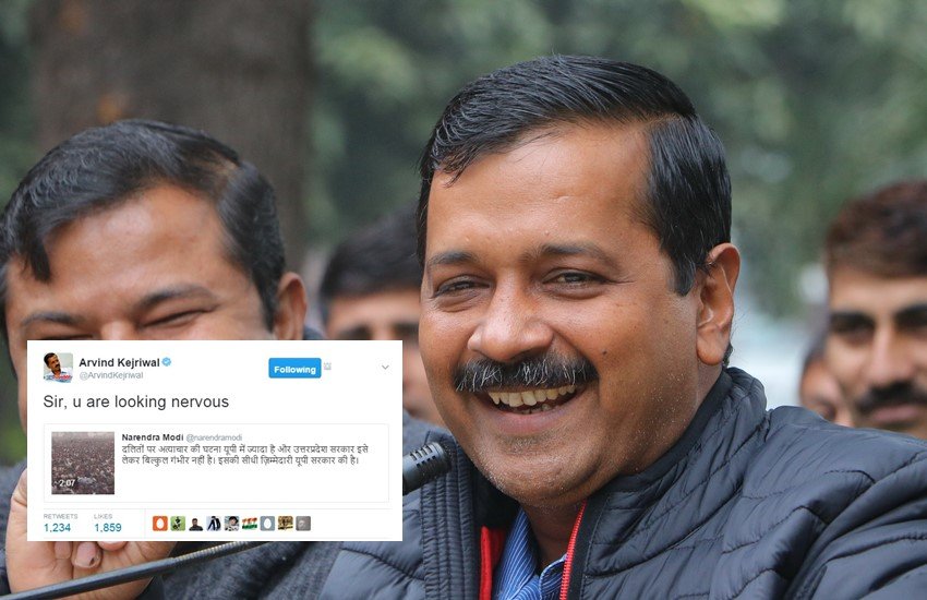 अरविंद केजरीवाल ने ट्वीट किया नरेंद्र मोदी के भाषण का वीडियो, कहा- सर, इसमें आप नर्वस लग रहे हो