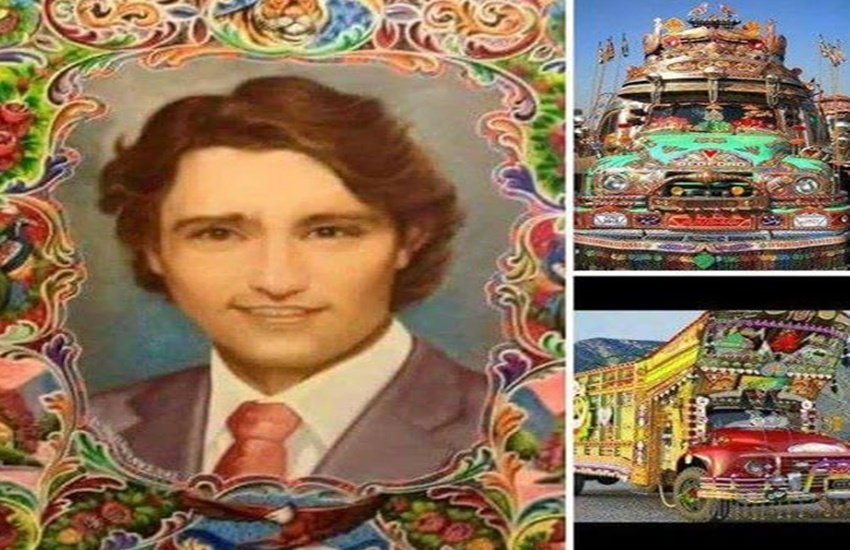 pakistan, justin trudeau, obsession, karachi, facebook, truck,British rule, truck art, sherwani, eating biryani
