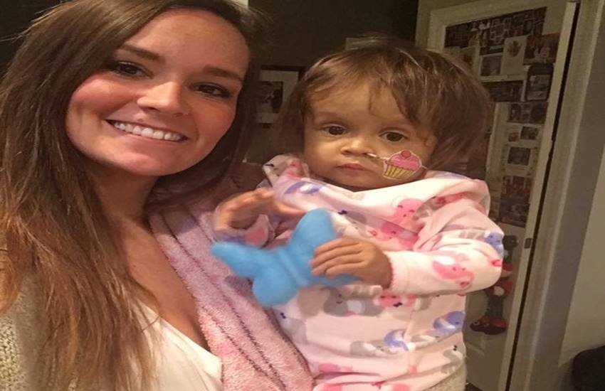 Kiersten Miles with baby