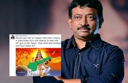 रामगोपाल वर्मा ने सरस्वती की फोटो का इस्तेमाल कर उड़ाया आंध्र प्रदेश के नक्शे का मजाक, लोगों ने लताड़ा