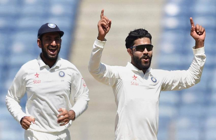 Ravindra Jadeja taunts Steve Smith, Australia captain, century taunts mini jig pune test win india loose