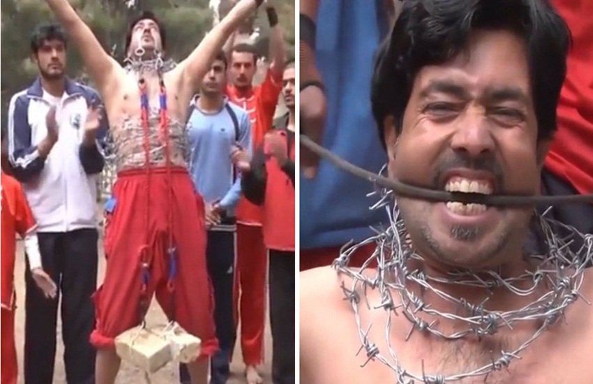 पाकिस्तान के एक स्टंट स्कूल का वीडियो आया सामने। (Photo Source: Videograb/Yotube) पाकिस्तान के एक स्टंट स्कूल का वीडियो आया सामने। (Photo Source: Videograb/Yotube)