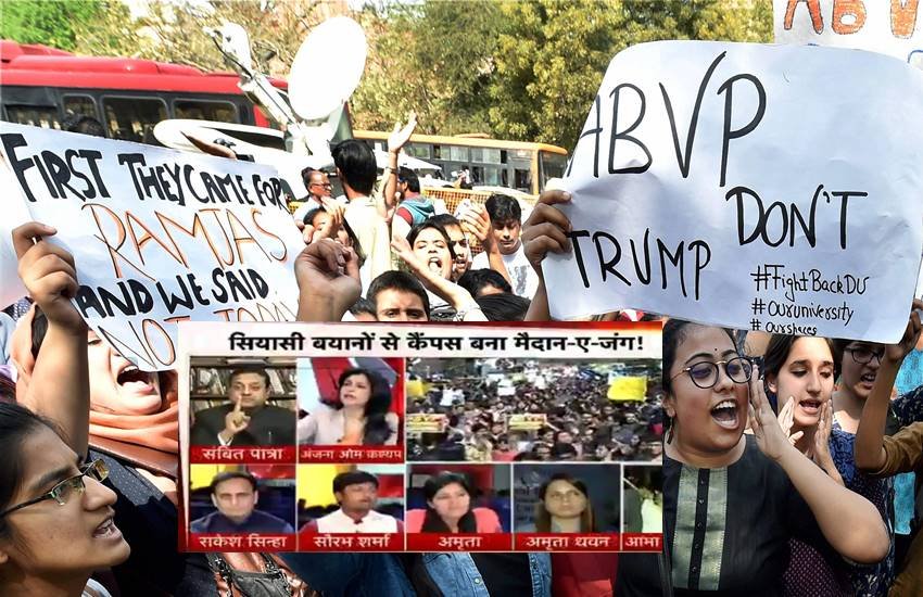 Ramjas College Violence, Ramjas College Debate, GurMehar kaur, Anjana Om Kashyap, ABVP, Saurabh Sharma, Aaj tak debates, Halla Bol Debates, ABVP vs AISA, JNU Protests, Delhi University Violence, Live TV Debates, ABVP Debate, Anti National Debate, Intolerance Debate, India Ramjas College Violence, Ramjas College Debate, GurMehar kaur, Anjana Om Kashyap, ABVP, Saurabh Sharma, Aaj tak debates, Halla Bol Debates, ABVP vs AISA, JNU Protests, Delhi University Violence, Live TV Debates, ABVP Debate, Anti National Debate, Intolerance Debate, India