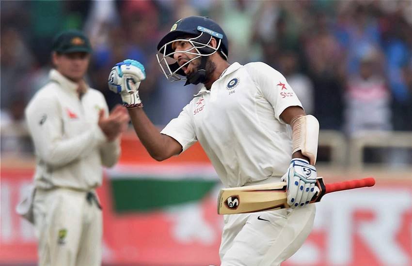 India vs Australia, India vs Australia Test Series, India vs Australia Ranchi test, Cheteshwar Pujara Double Century in Ranchi test, Pujara Inning in Ranchi test, Sports News, Cricket News, Rahul Dravid, Pujara Surpasses Rahul Dravid, VVS Laxman, Sachin Tendulkar