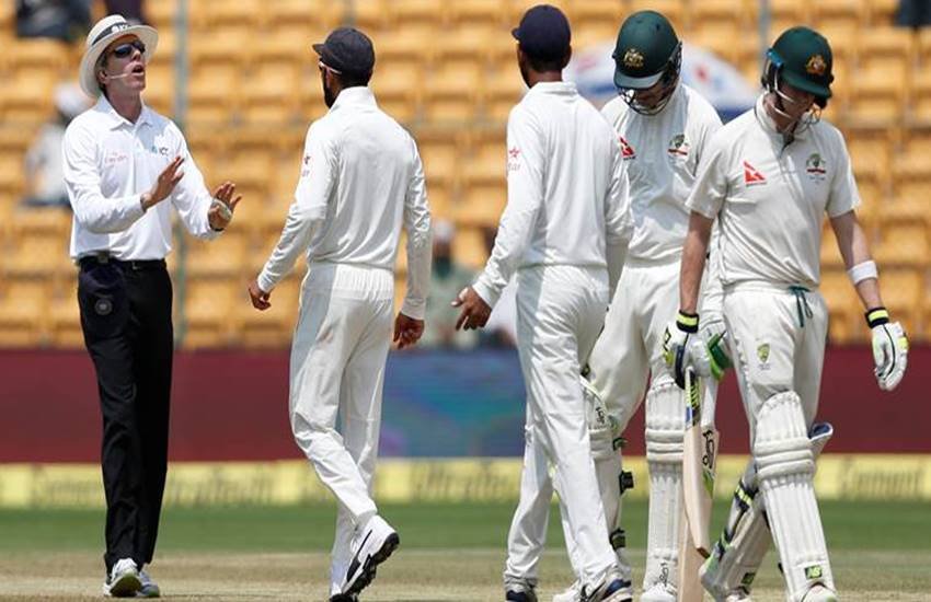 India vs Australia, India vs Australia Test Series, Bangalore Test Match, DRS Scam, Steve Smith, Australian Team Staff, Indian Team Staff, Cricket News, Sports News, ICC, BCCI