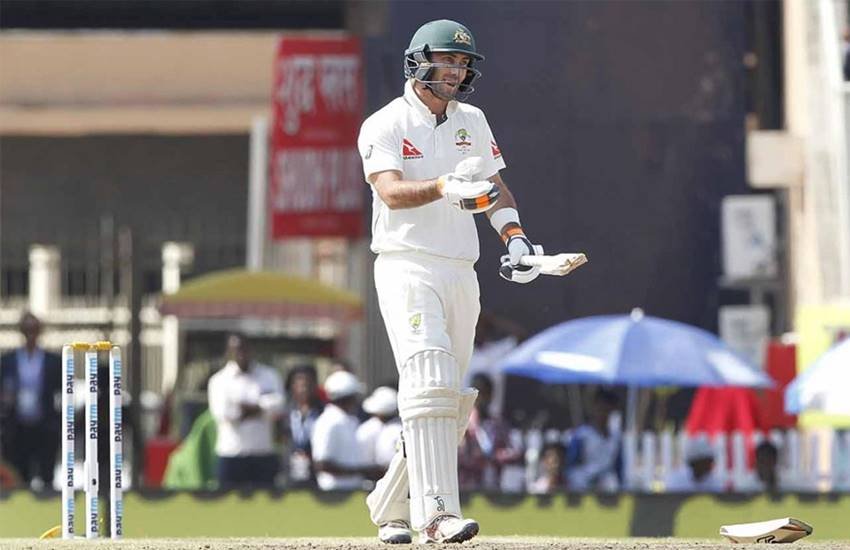 Umesh Yadav. Glenn Maxwell, Second Day of Ranchi Test, Umesh Yadav Breaks Maxwell Bat, Glenn Maxwell Century in Ranchi test, Fast Bowler Umesh Yadav Breaks Glenn Maxwell Bat, India vs Australia Test Series, Ranchi test Match between IND and AUS, Cricket News, Sports News