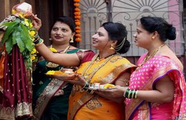 Gudi Padwa 2017,Gudi Padwa 2017 Timing,Gudi Padwa Vidhi,Gudi Padwa 2017 Tithi,Gudi Padwa Vidhi in Hindi,गुड़ी पड़वा 2017,gudi padwa in hindi,Gudi Padwa 2017 Puja Vidhi Hindi,उगादि, गुड़ी पड़वा, Happy Gudi Padwa 2017, happy ugadi,Ugadi, गुडी पडवा, गुडी पाड़वा २०१७, Maratha New Year, Gudi Padwa Tithi In Hindi, gudi padwa information in marathi