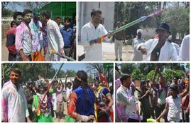 holi, holi celebration, holi 2017, Festival, holi Festival, lalu holi, lalu prashad yadav, बिहार, bihar, biahr health minister, बिहार के स्वास्थ्य मंत्री, होली, बिहार के मुख्यमंत्री, लालू प्रसाद यादव, बिहार के पूर्व मुख्यमंत्री, तेजप्रताप की फोटो, मुलायम सिंह यादव, मुख्‍यमंत्री अखिलेश यादव, मुख्‍यमंत्री अखिलेश यादव ने भी होली