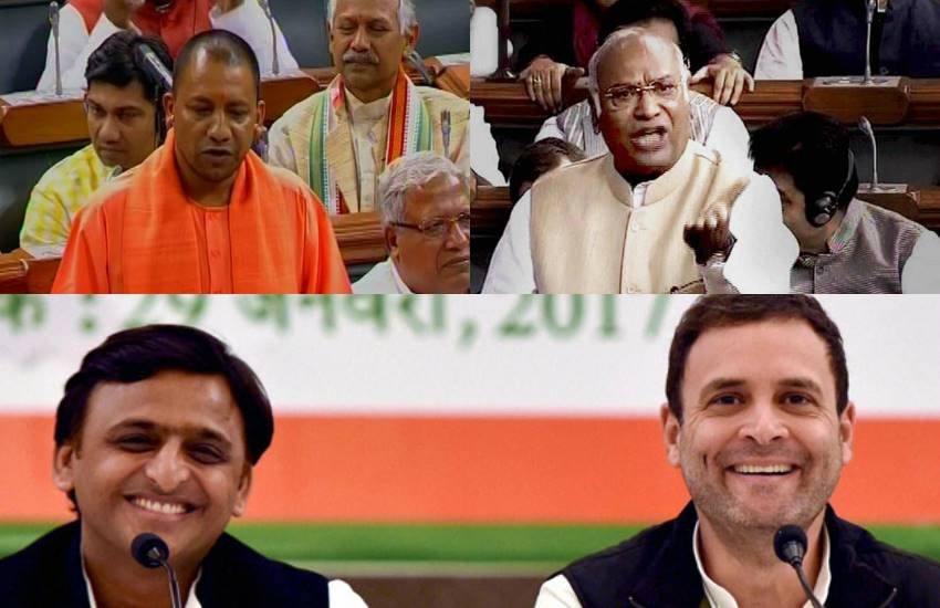 Yogi Adityanath, Yogi Adityanath Speech, Yogi Adityanath Lok sabha, Yogi Adityanath Lok Sabha Speech, Yogi Adityanath UP CM, Yogi Adityanath Best Speech, Yogi Adityanath Best Lok Sabha Speech, Yogi Adityanath mocks Rahul-Akhilesh, Rahul Gandhi and Akhilesh Yadav, Yogi Adityanath Thrashes Akhilesh-Rahul, Yogi Adityanath vs Mallikarjun Kharge, Congress, Lok Sabha, Budget Session, India