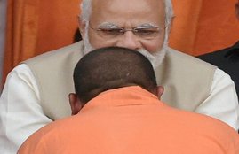 PM Narendra Modi, CM Yogi Adityanath, PTI Photo
