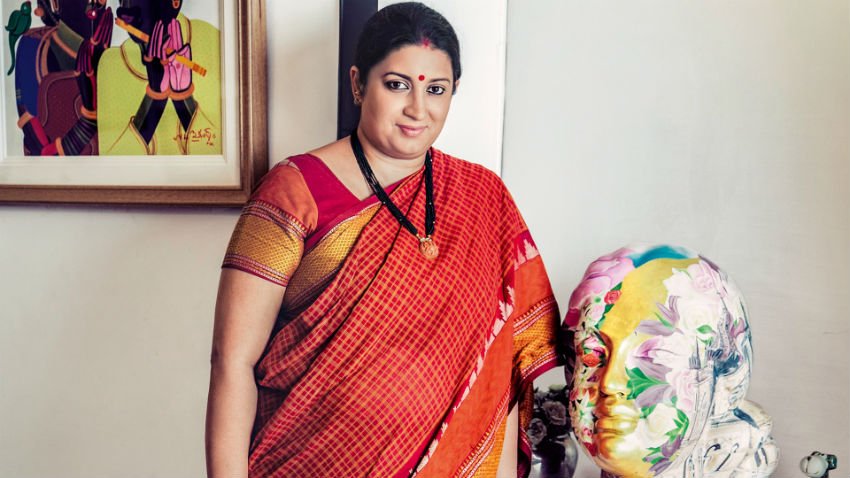 Smriti Irani, Member of Parliament, Rajya Sabha, Gujarat, Vice-President, Bharatiya Janata Party, Smriti Malhotra, New Delhi, India, Zubin Irani, Politician, Actor, actress, Rashtriya Swayamsevak Sangh, RSS, Miss India 1998, Kyunki Saas Bhi Kabhi Bahu Thi, Star Plus, tv serial, BJP Mahila Morcha, Ministry of Textiles, 2014, general elections, against Rahul Gandhi, Amethi, constituency, Uttar Pradesh