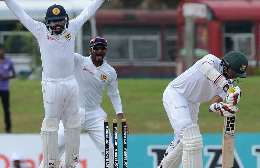Bangladesh vs Srilanka, Soumya Sarkar DRS, Gale Test Match Between SL and BAN, Cricket News, Sports News, Hilarious DRS Call by Soumya Sarkar, Soumya Sarkar Taking Review After getting Bowled, Asela Gunaratne