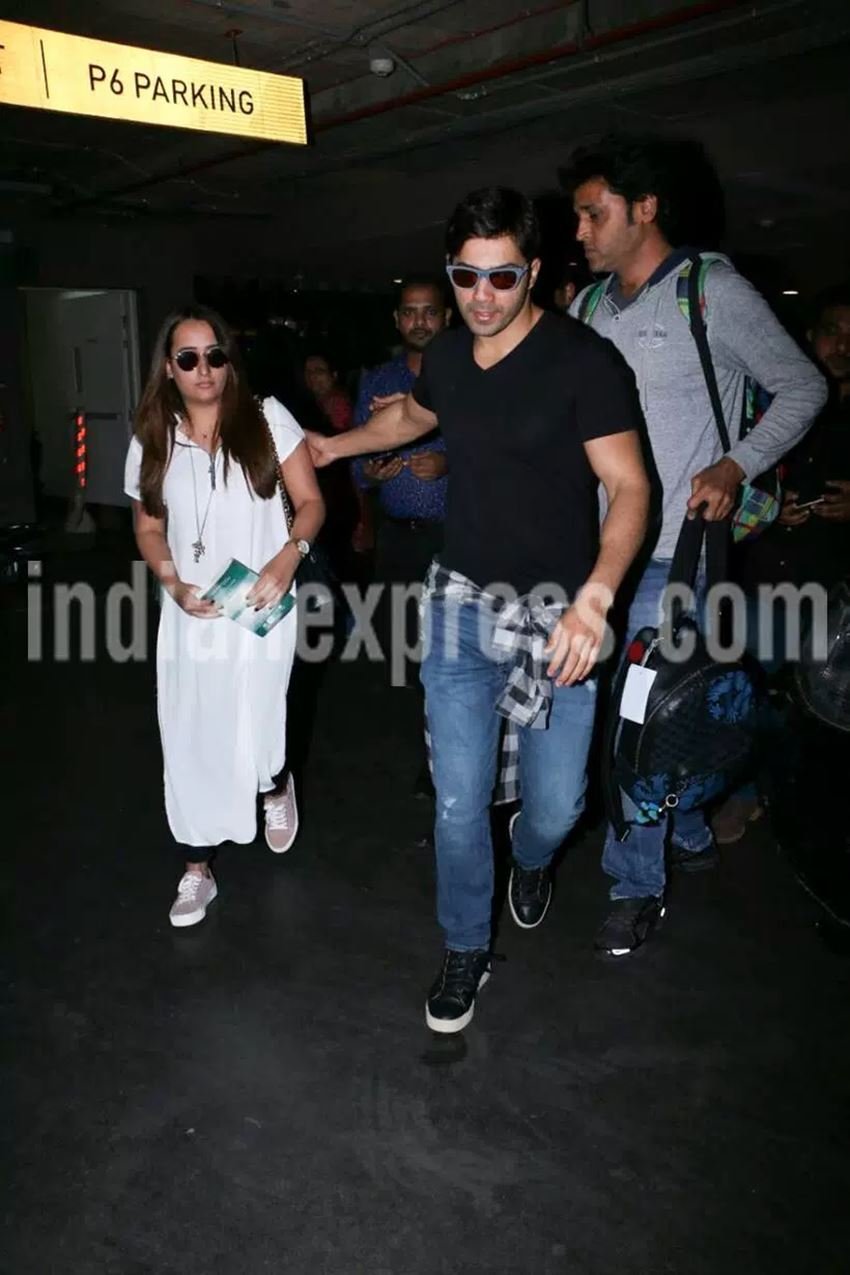 वरुण भी नताशा दलाल के प्रति बहुत सुरक्षात्मक दिख रहे थे। (Source: Photo by Varinder Chawla)