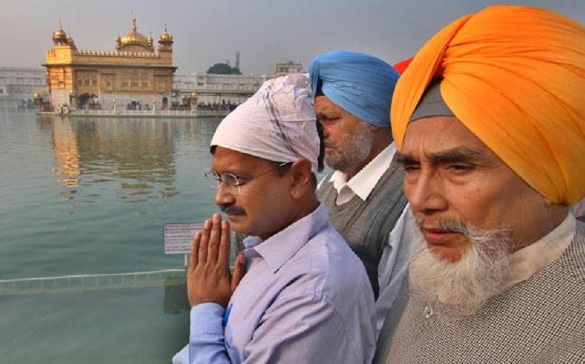 Arvind Kejriwal, Arvind Kejriwal in Golden Temple