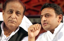 azam khan, akhilesh yadav