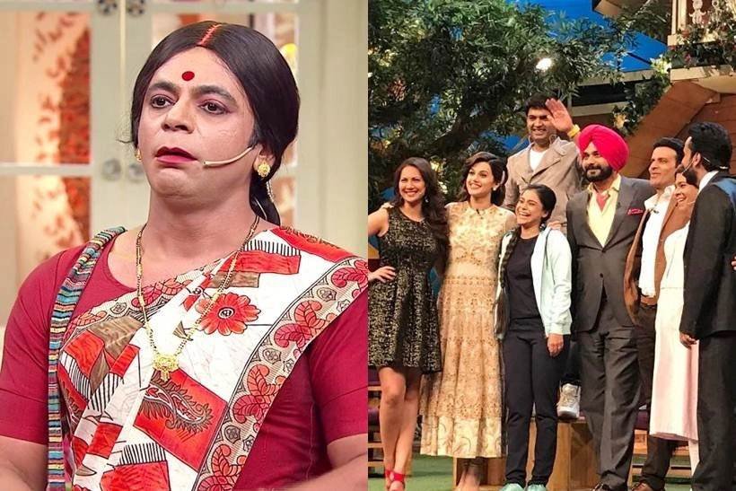 Kapil Sharma, Host, Kappu Sharma, Ghatrughan Ghinha, Gappu Sharma Sunil Grover, Navjot Singh Sidhu, Sunil Grover, Dr. Mashoor Gulati, Chandan Prabhakar, Chandu, Rinku Rochelle Rao Lottery Ali Asgar, Kiku Sharda, Bumper, Pushpa Nani, Sugandha Mishra, Vidyavati, Sumona Chakravarti, Sarla, The Kapil Sharma Show