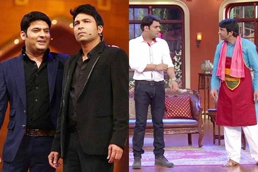 Kapil Sharma, Host, Kappu Sharma, Ghatrughan Ghinha, Gappu Sharma Sunil Grover, Navjot Singh Sidhu, Sunil Grover, Dr. Mashoor Gulati, Chandan Prabhakar, Chandu, Rinku Rochelle Rao Lottery Ali Asgar, Kiku Sharda, Bumper, Pushpa Nani, Sugandha Mishra, Vidyavati, Sumona Chakravarti, Sarla, The Kapil Sharma Show