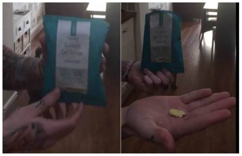 चिप्स के पैकेट में निकला बस एक पीस चिप्स के पैकेट में निकला बस एक पीस