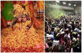 festival of colours, holi, mathura, Vrindavan, barsana, bihari ji, temple, famous temple, nitish kumar, varansi, patna, world women day, chief minister, bihar