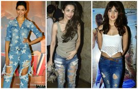 Deepika Padukone, fashion sense, fashion, power dressing, ripped jeans, Tamasha, Esha Gupta, torn jeans, Kriti Sanon, busted jeans, Malaika Arora Khan, Riya Chakraborty
