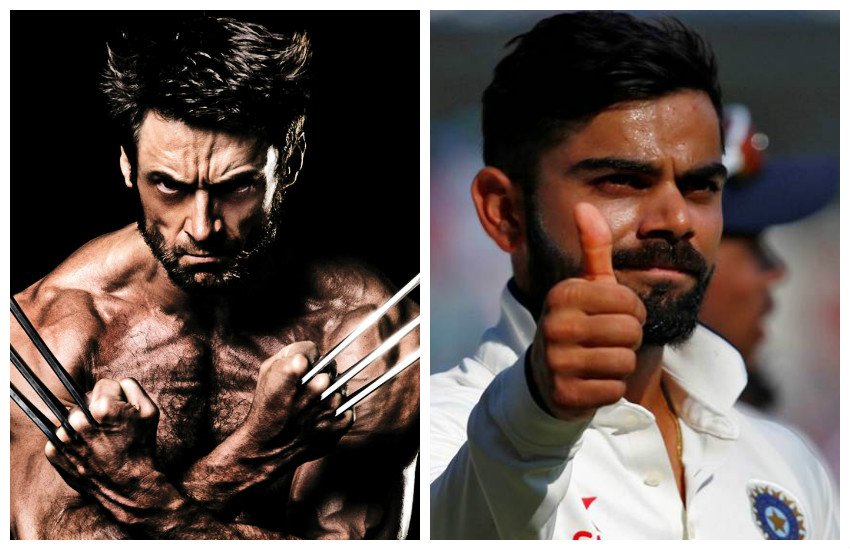 अॉ़स्ट्रेलियाई अभिनेता ह्यू जैकमैन (बाएं) और टीम इंडिया के कप्तान विराट कोहली। अॉ़स्ट्रेलियाई अभिनेता ह्यू जैकमैन (बाएं) और टीम इंडिया के कप्तान विराट कोहली।