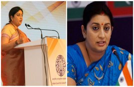 Smriti Irani, Member of Parliament, Rajya Sabha, Gujarat, Vice-President, Bharatiya Janata Party, Smriti Malhotra, New Delhi, India, Zubin Irani, Politician, Actor, actress, Rashtriya Swayamsevak Sangh, RSS, Miss India 1998, Kyunki Saas Bhi Kabhi Bahu Thi, Star Plus, tv serial, BJP Mahila Morcha, Ministry of Textiles, 2014, general elections, against Rahul Gandhi, Amethi, constituency, Uttar Pradesh