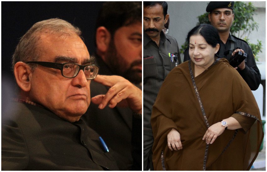 जस्टिस काटजू ने कहा कि उन्हें जयललिता बेहद सुंदर लगती थीं