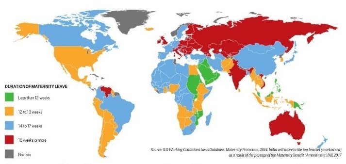 World Maternity Leave Map