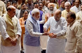 narendra modi, rajnath singh, amit shah, anant kumar, Lalkrishna Advani, PTI Photo