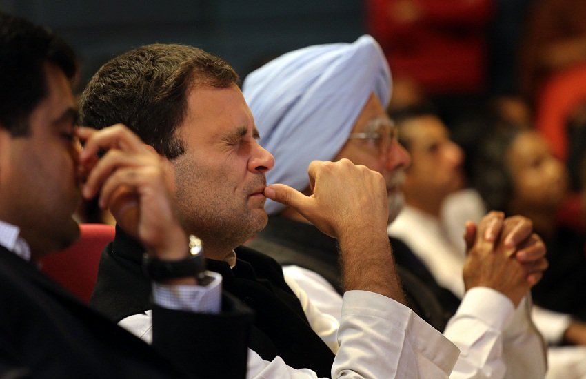 Rahul Gandhi, Manmohan Singh, Express Photo