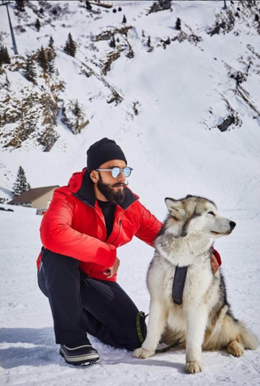 Ranveer Singh, Switzerland, Ranveer Singh Switzerland fun, Holiday Pic, Doguna Lagan, Padmawati, Bollywood news in Hindi,