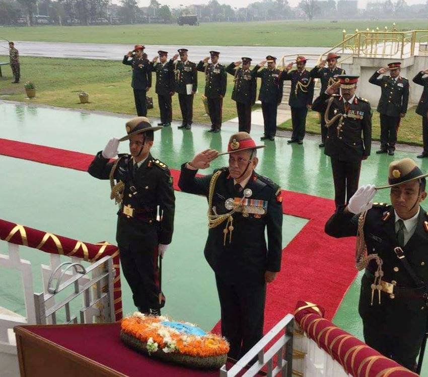 General Bipin Rawat,General of Nepal Army,Nepal President Bidhya Devi Bhandari,Indian Army